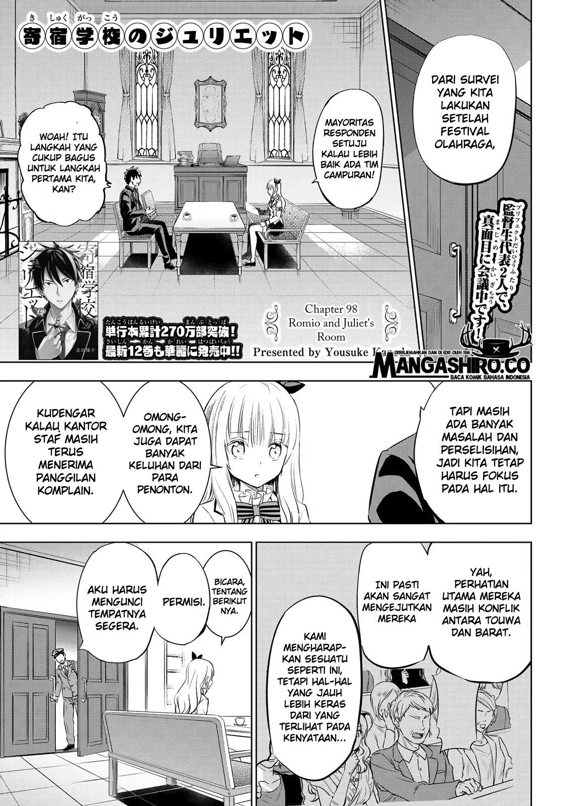 Kishuku Gakkou no Juliet - Chapter 98 2 Kishuku Gakkou no Juliet - Chapter 98 2
