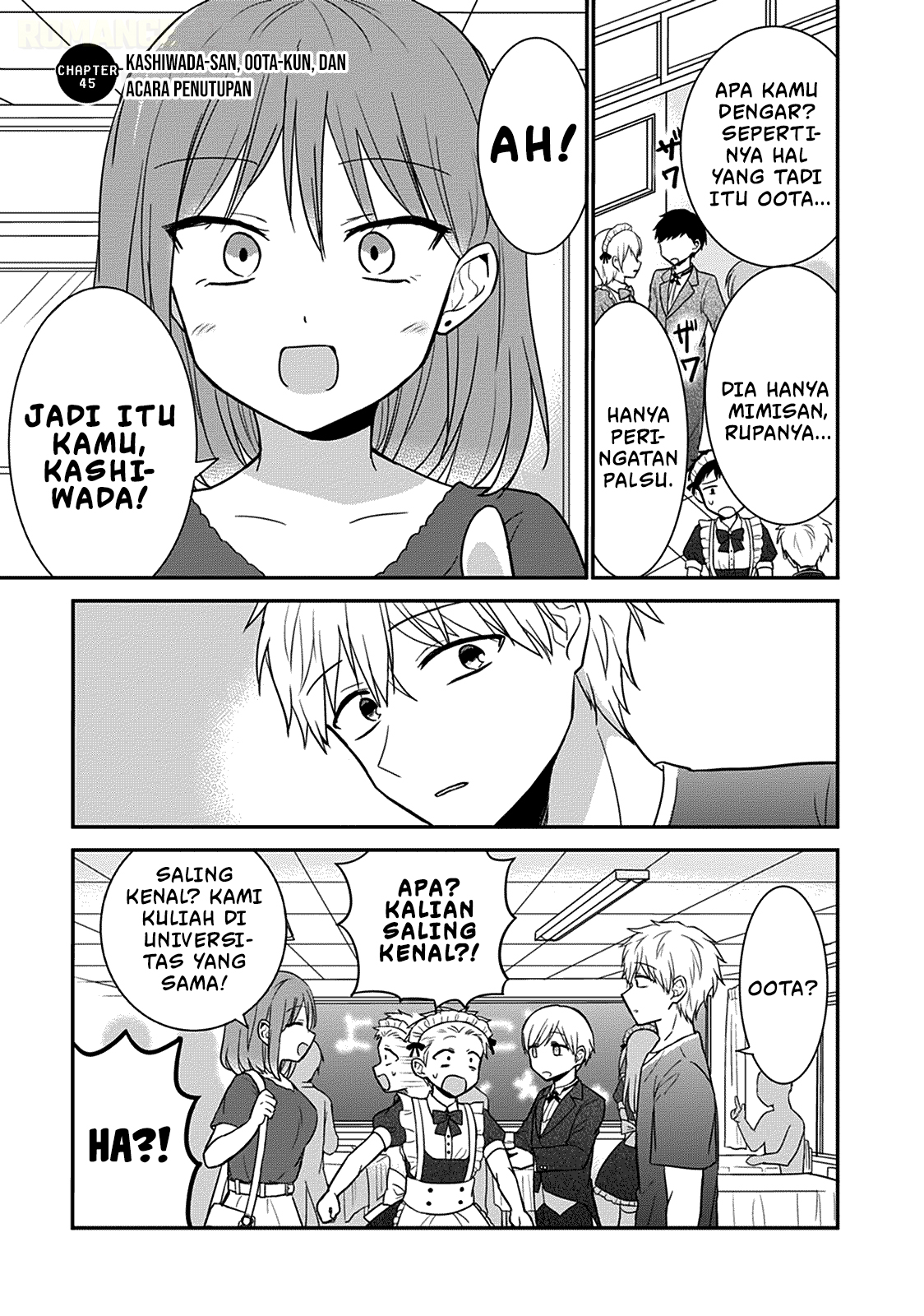 Kao ni denai Kashiwada-san to Kao ni deru Ota-kun - Chapter 45 2