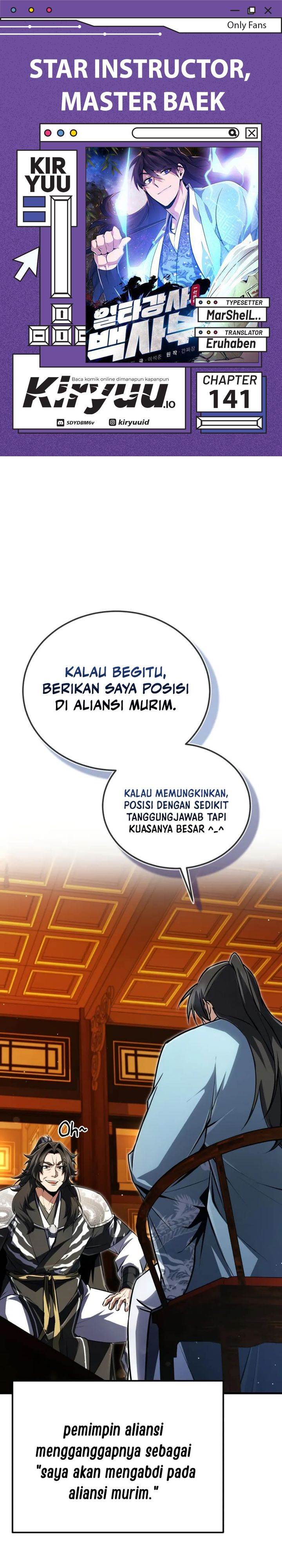 Number One Star Instructor Master Baek - Chapter 141 1