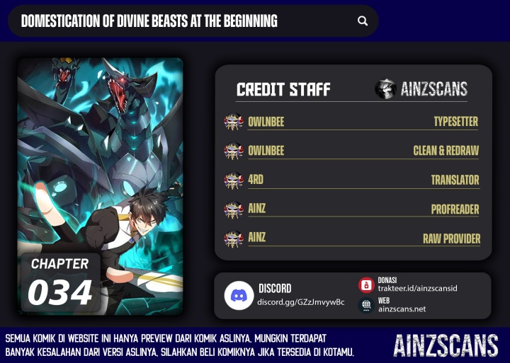 Domestication of Divine Beasts at the Beginning - Chapter 34 1 Domestication of Divine Beasts at the Beginning - Chapter 34 1
