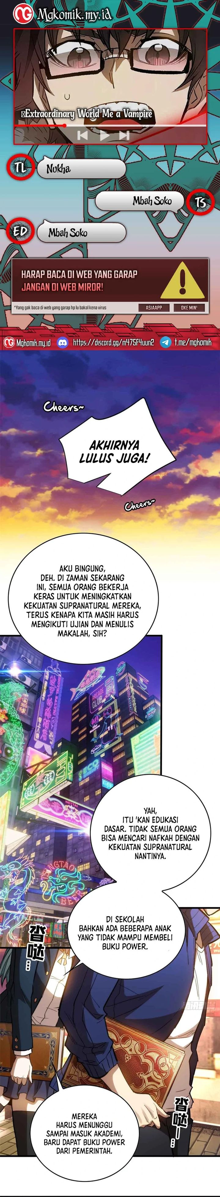 Extraordinary World?! Me… A Vampire?! - Chapter 01 1