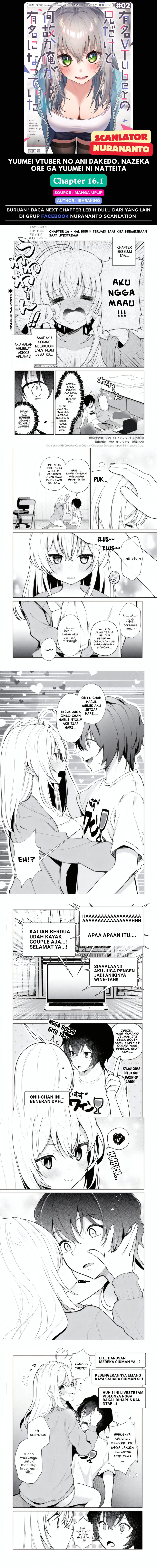 Yuumei VTuber no Ani Dakedo Nazeka Ore ga Yuumei ni Natteita - Chapter 16.1 1