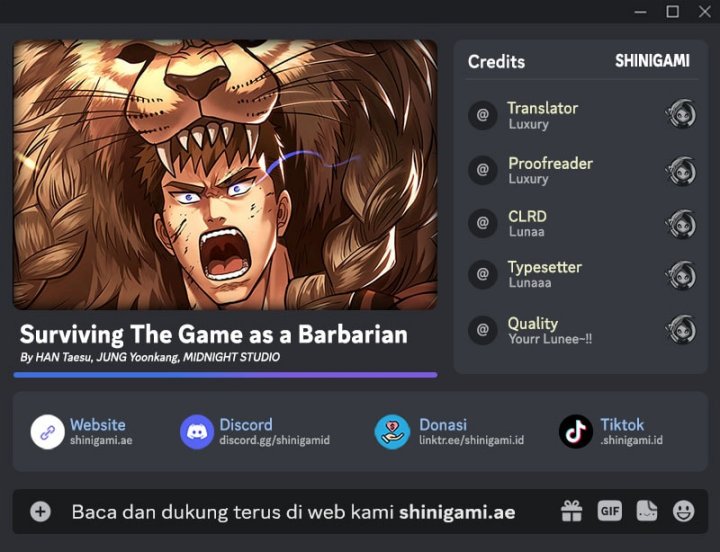 Survive as a Barbarian in the Game - Chapter 96 fix 1 Survive as a Barbarian in the Game - Chapter 96 fix 1