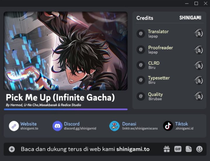 Pick Me Up, Infinite Gacha - Chapter 169 Fix 1 Pick Me Up, Infinite Gacha - Chapter 169 Fix 1