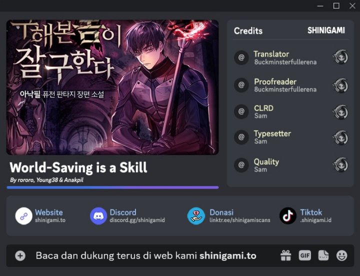World-Saving Is A Skill - Chapter 01 1