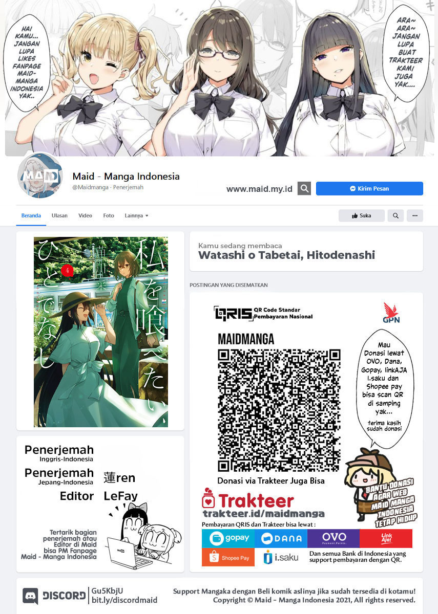 Watashi o Tabetai, Hitodenashi - Chapter 20 2