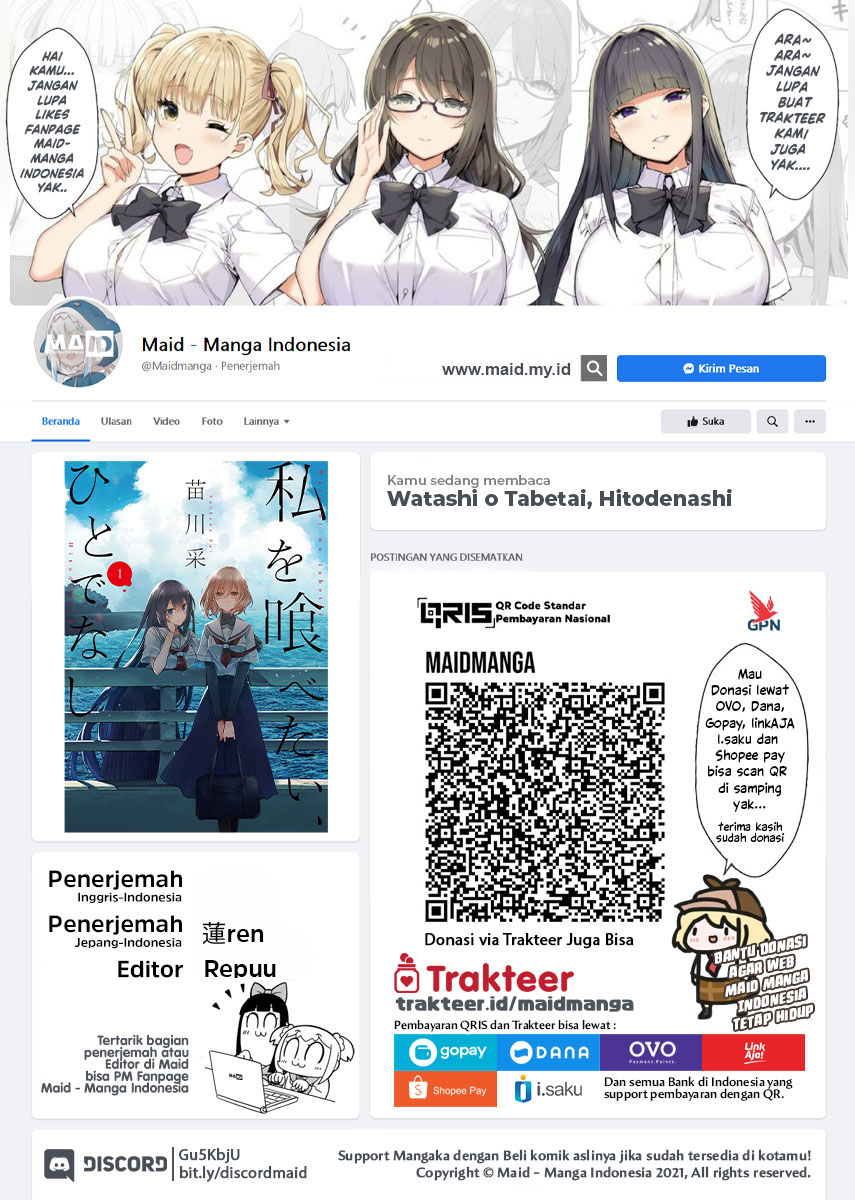 Watashi o Tabetai, Hitodenashi - Chapter 09 2