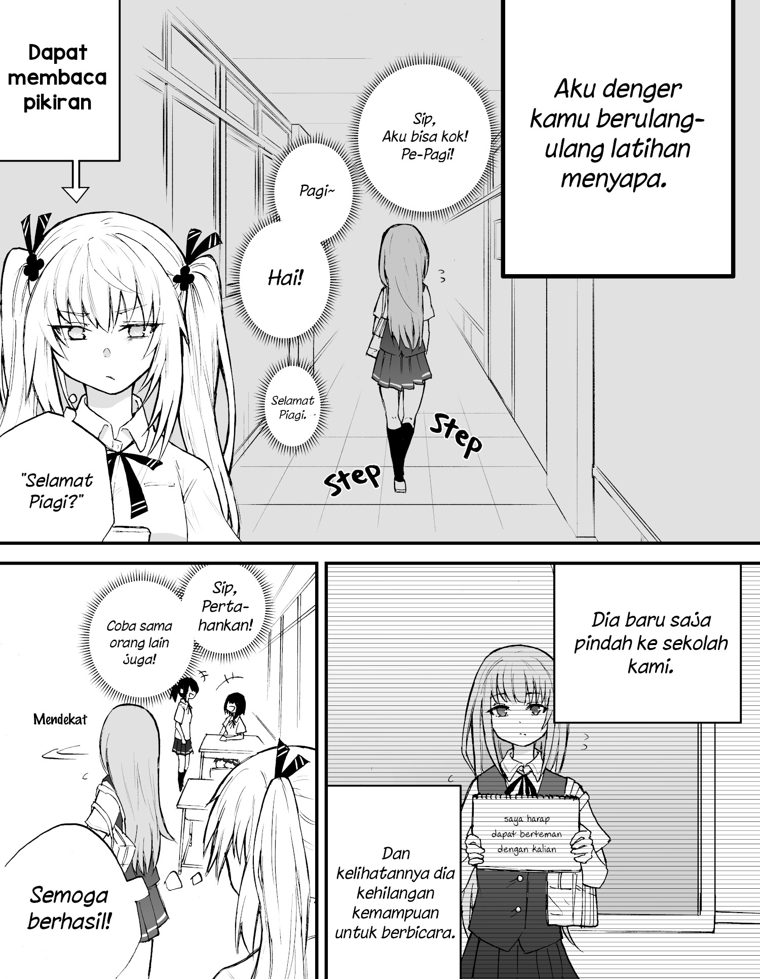 The Mute Girl and Her New Friend (Webcomic) - Chapter 02 2 The Mute Girl and Her New Friend (Webcomic) - Chapter 02 2