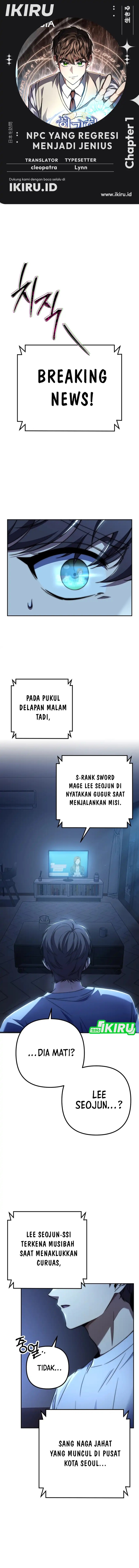 The Regressed Extra Becomes a Genius - Chapter 01 1